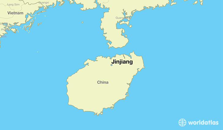 map showing the location of Jinjiang