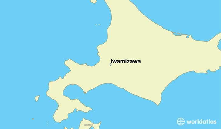 map showing the location of Iwamizawa
