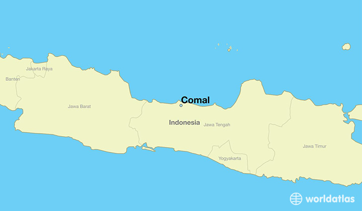 map showing the location of Comal