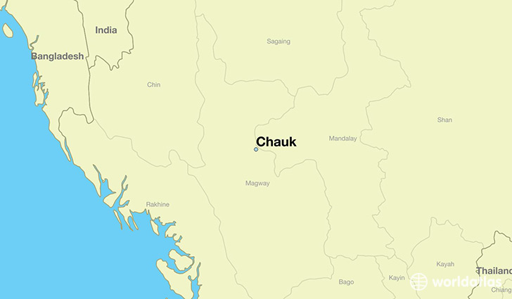 map showing the location of Chauk