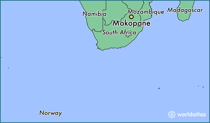 map showing the location of Mokopane