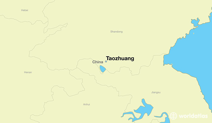 map showing the location of Taozhuang