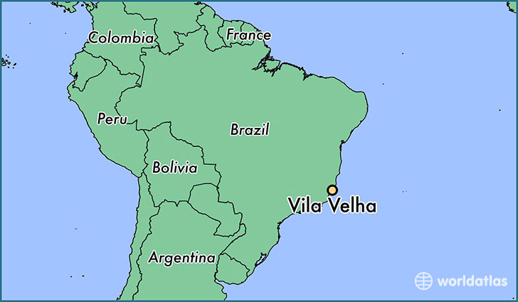 map showing the location of Vila Velha