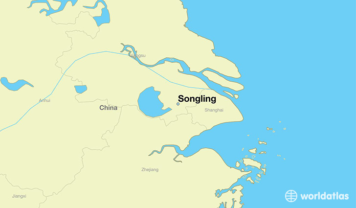 map showing the location of Songling