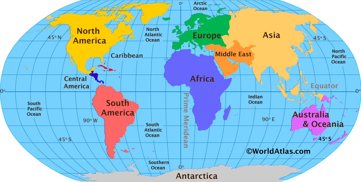 Continents Of The World