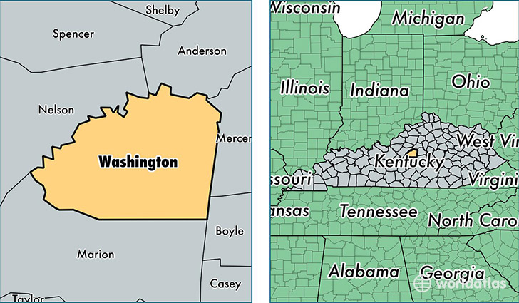 location of Washington county on a map