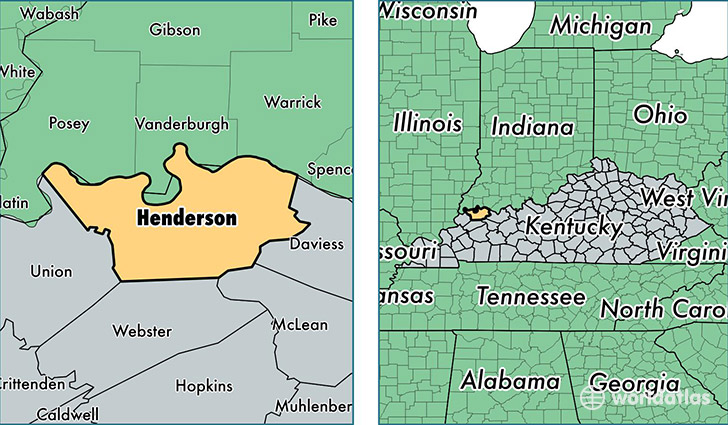 location of Henderson county on a map