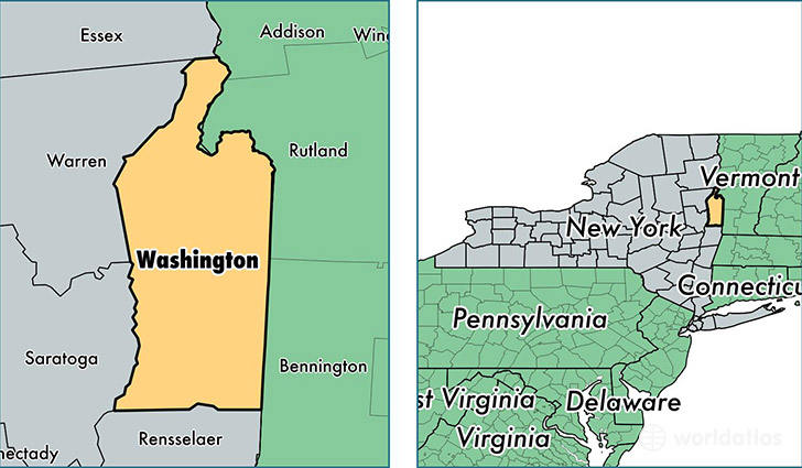 location of Washington county on a map