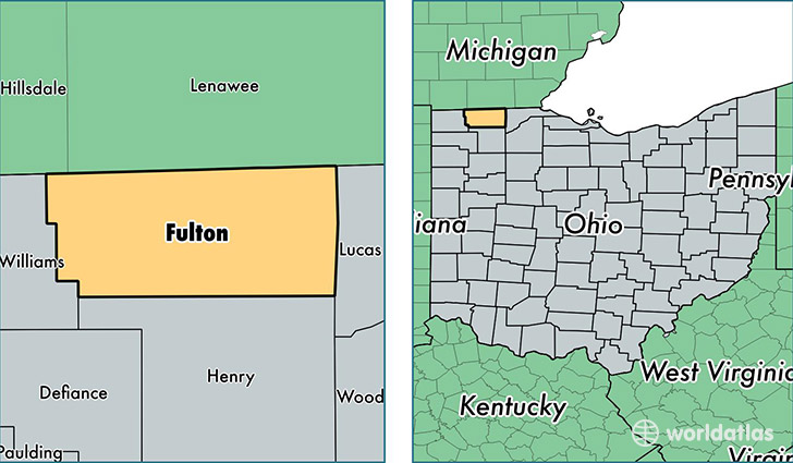 location of Fulton county on a map