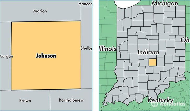 location of Johnson county on a map