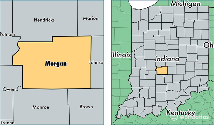 location of Morgan county on a map