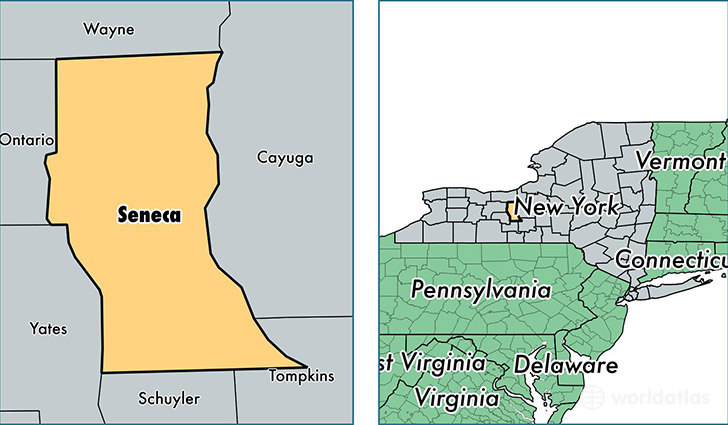 location of Seneca county on a map