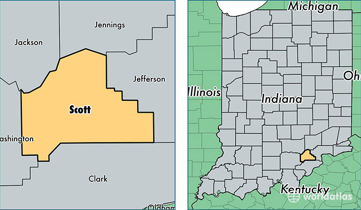 location of Scott county on a map