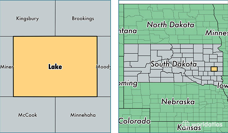 location of Lake county on a map