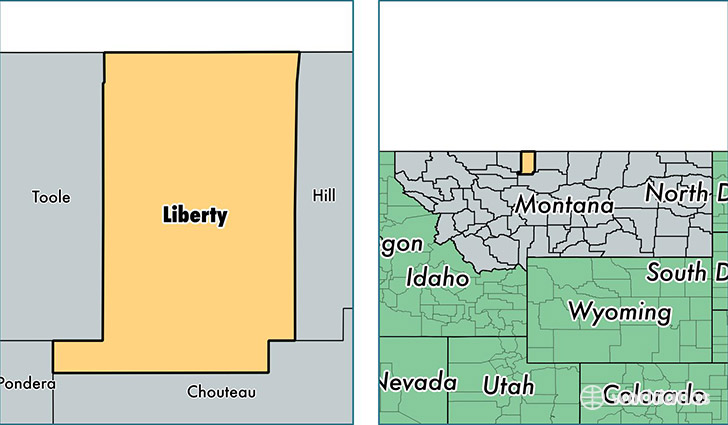 location of Liberty county on a map
