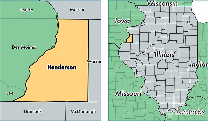 location of Henderson county on a map