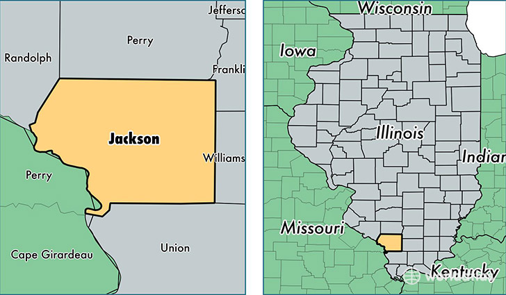 location of Jackson county on a map