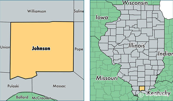 location of Johnson county on a map