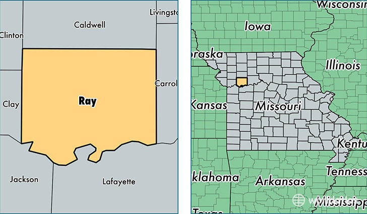location of Ray county on a map