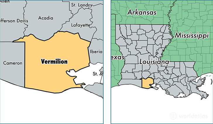 location of Vermilion county on a map