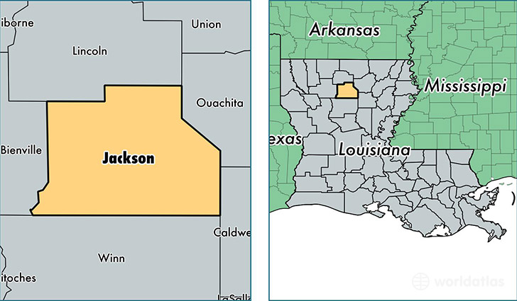 location of Jackson county on a map