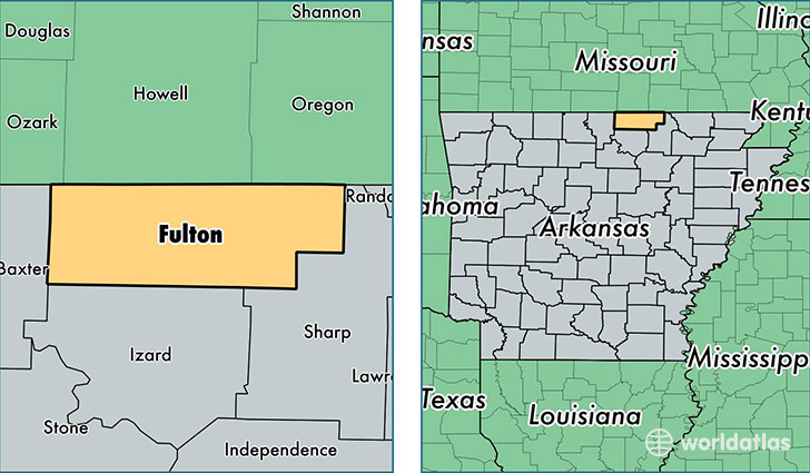 location of Fulton county on a map