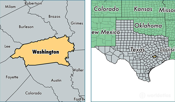 location of Washington county on a map