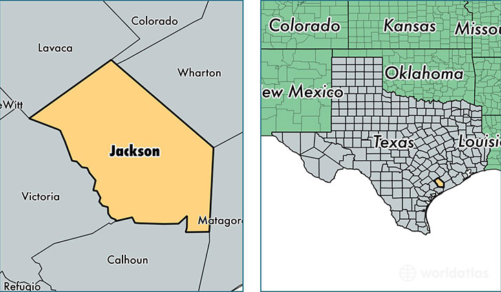 location of Jackson county on a map