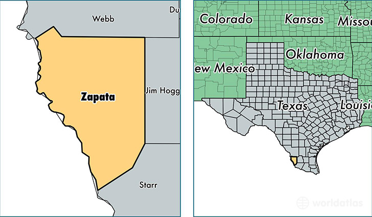 Zapata County, Texas / Map of Zapata County, TX / Where is ...