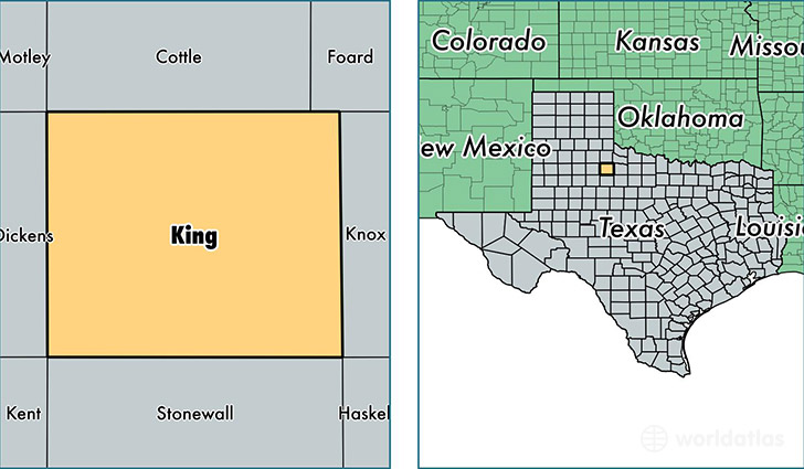 location of King county on a map
