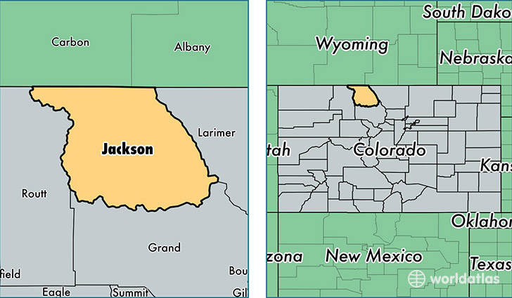 location of Jackson county on a map