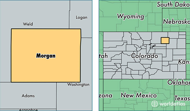 location of Morgan county on a map