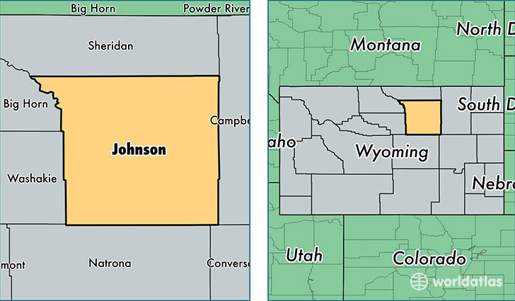 location of Johnson county on a map