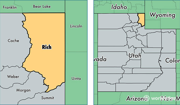 location of Rich county on a map