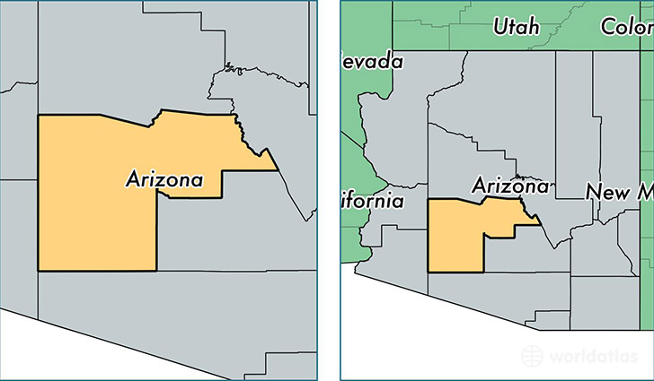 location of Maricopa county on a map
