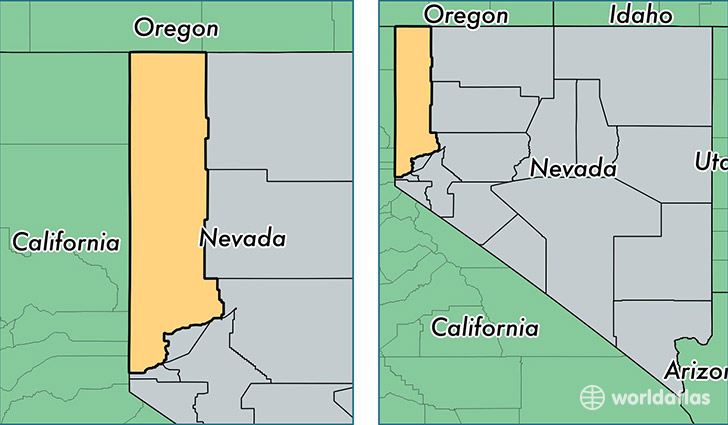 location of Washoe county on a map