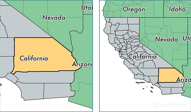 location of San Bernardino county on a map