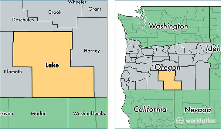 location of Lake county on a map