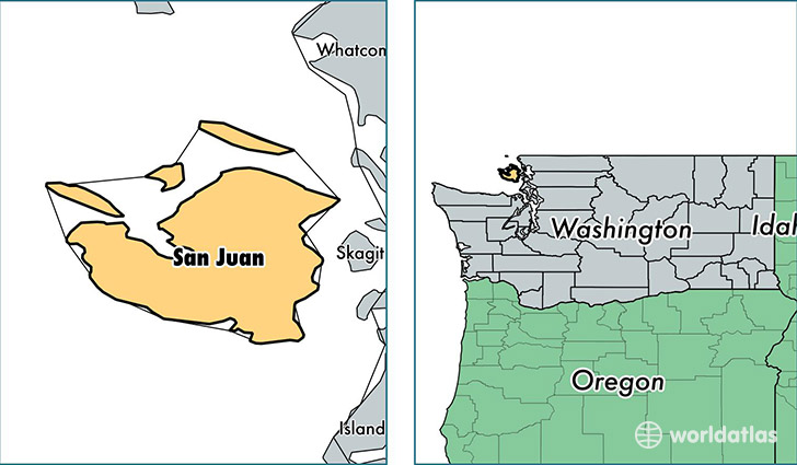 location of San Juan county on a map