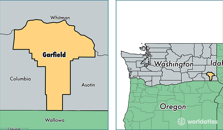 location of Garfield county on a map