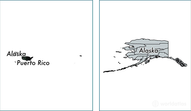 location of Aleutians West county on a map