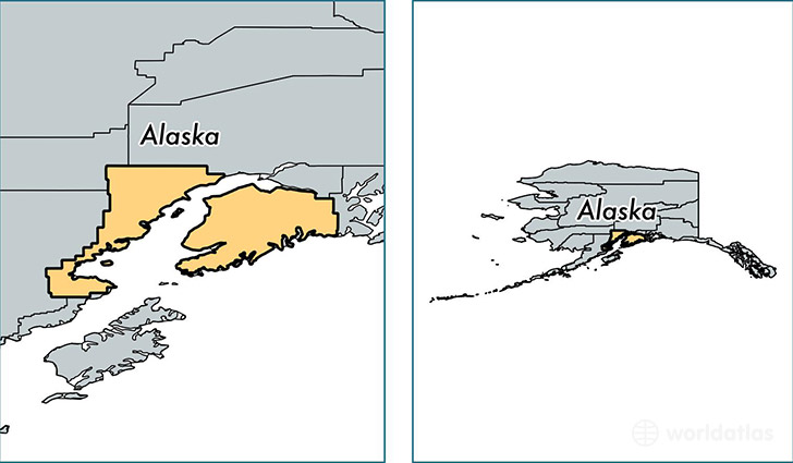 location of Kenai Peninsula county on a map