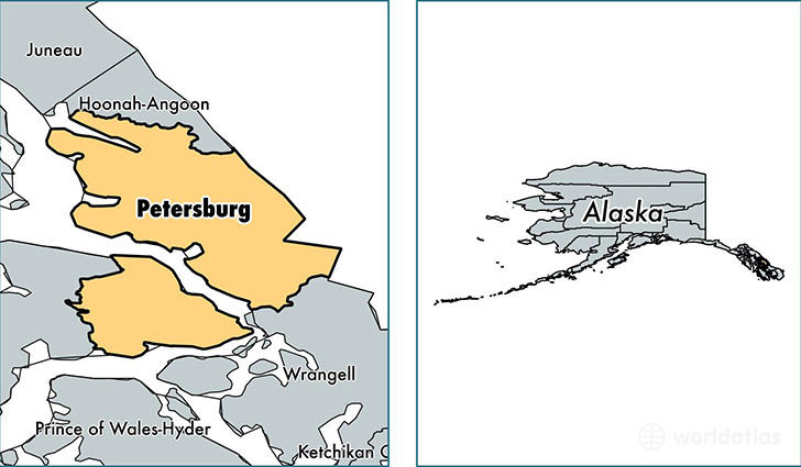 location of Petersburg county on a map