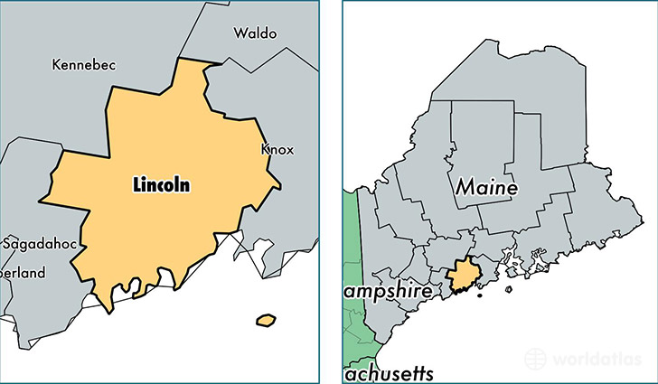 location of Lincoln county on a map