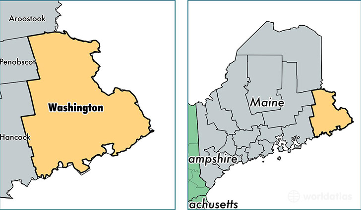 location of Washington county on a map