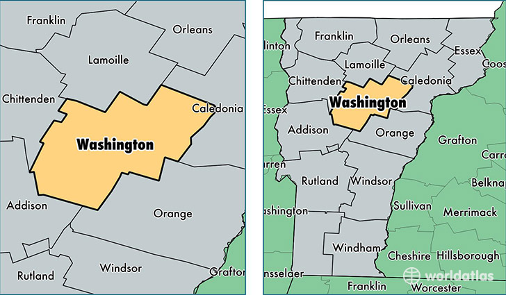 location of Washington county on a map