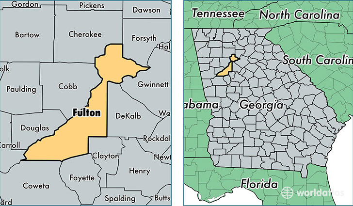 location of Fulton county on a map