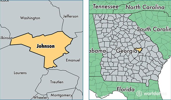 location of Johnson county on a map