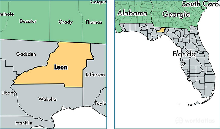 Where Is Leon County Florida On A Map 2018