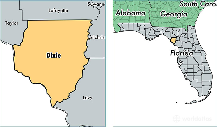 Dixie County, Florida / Map of Dixie County, FL / Where is Dixie 